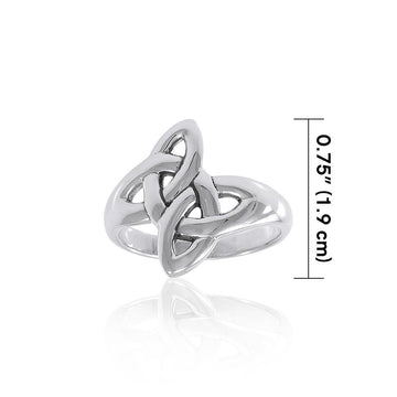 Celtic Knot Sterling Silver Ring TRI1553 - Jewelry